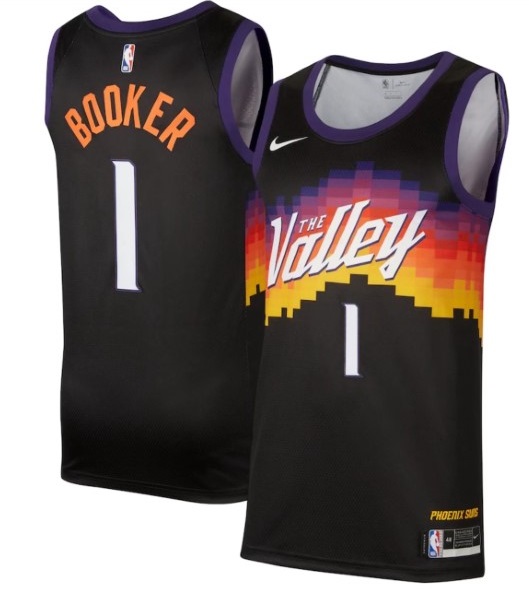 Phoenix Suns 1 Devin booker Black 2021 City Edition Nike Swingman Jersey,We sell and wholesale Phoenix Suns 1 Devin booker Black 2021 City Edition Nike Swingman Jersey on line form chian!